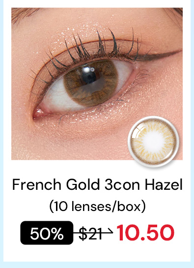 french gold 3con hazel