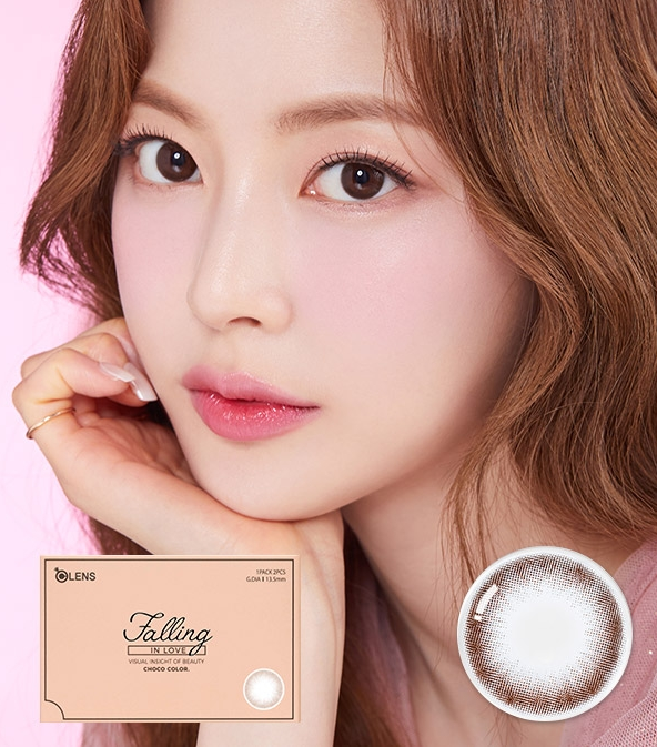 olens falling choco, valentine's day makeup, korean makeup